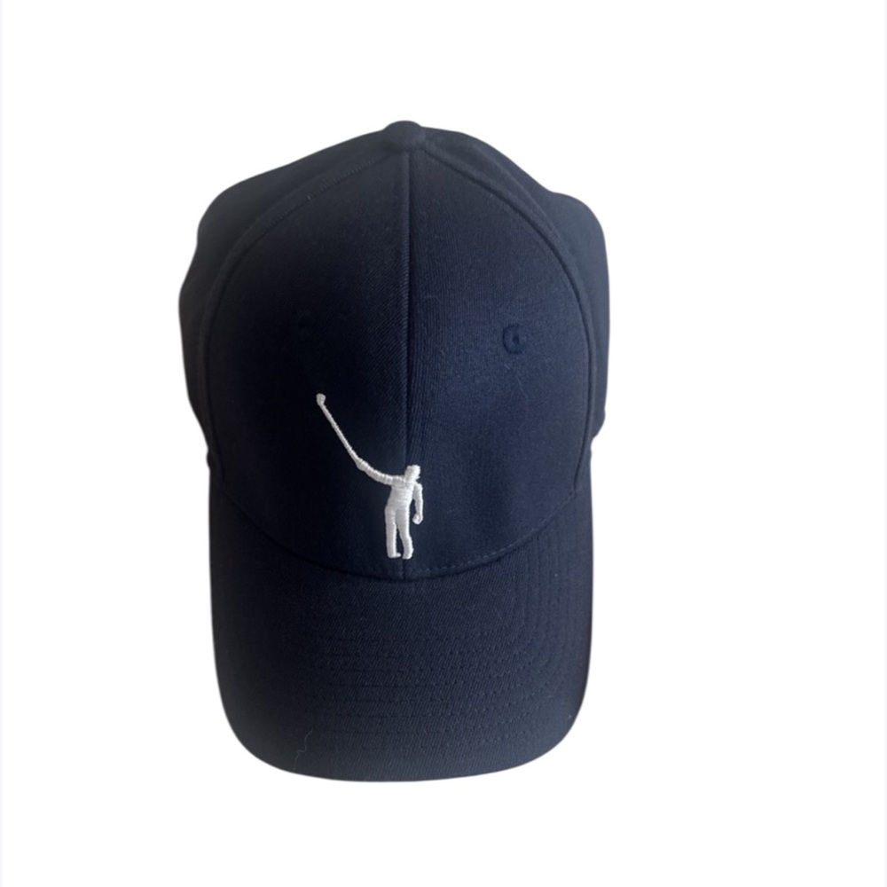 Navy Baseball Cap with Embroidered Tiny Elephant & Elongated‎ Blue